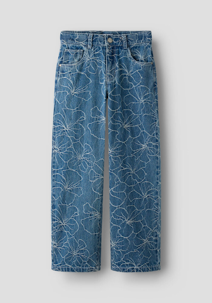 Name It NKFROSE WIDE JACQ JEANS 2928-JQ D Medium Blue Denim