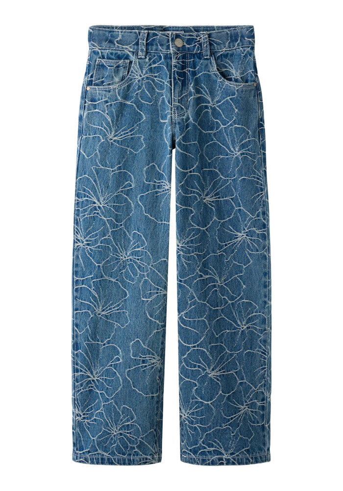 Name It NKFROSE WIDE JACQ JEANS 2928-JQ D Medium Blue Denim