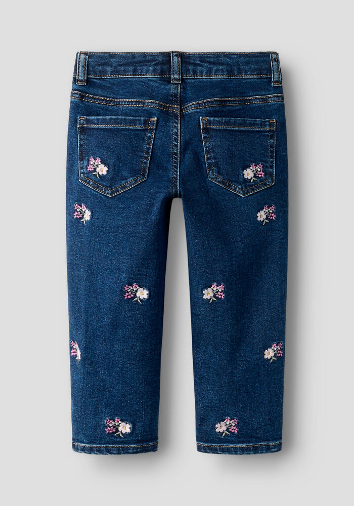 Name It NMFBELLA MOM EMB JEANS 1224-FR NOOS Denim Blue EMB