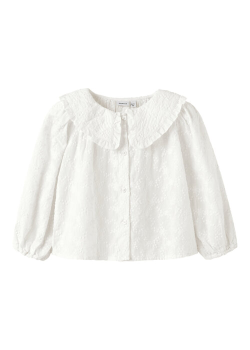 Name it Name It NMFFREDERIKKE LS SHIRT Cloud Dancer