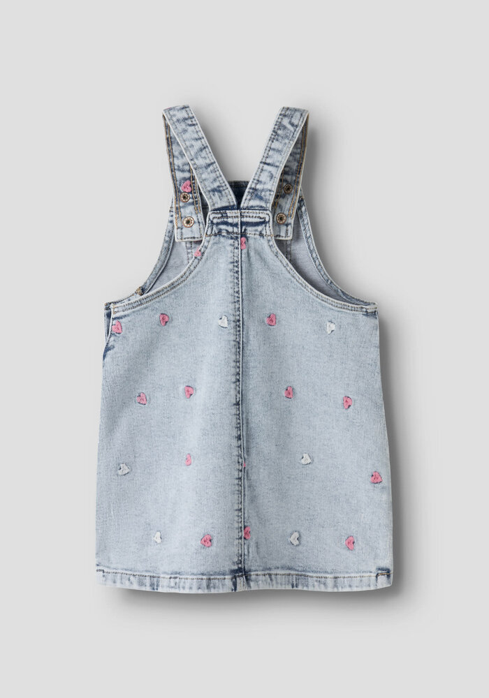 Name It NMFELINA DNM EMB SPENCER 2633-FR T Light Blue Bleached Denim