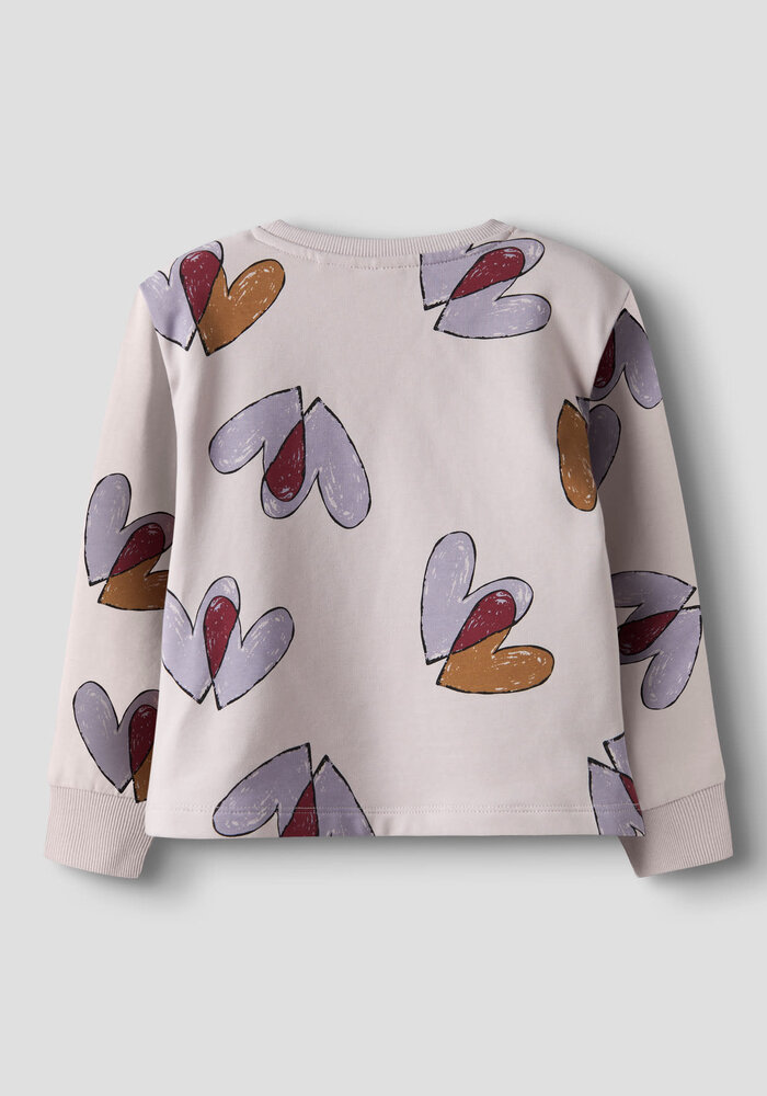 Name It NMFTEART LS NREG SWEAT BRU Lilac Marble