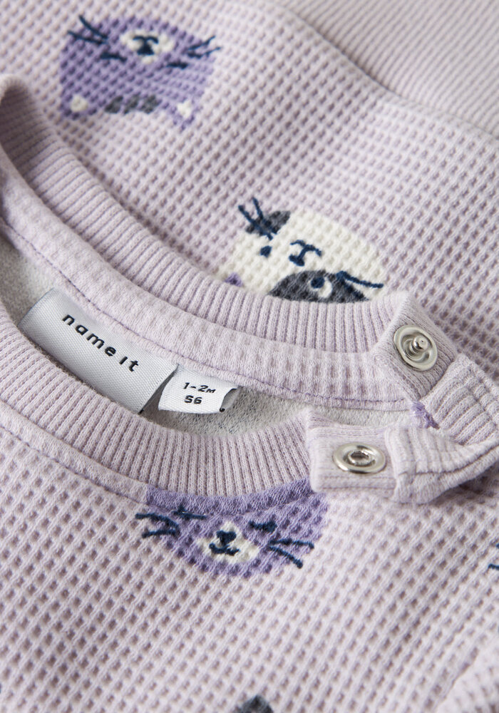 Name It NBFTAMMIE LS O-NECK Lilac Marble