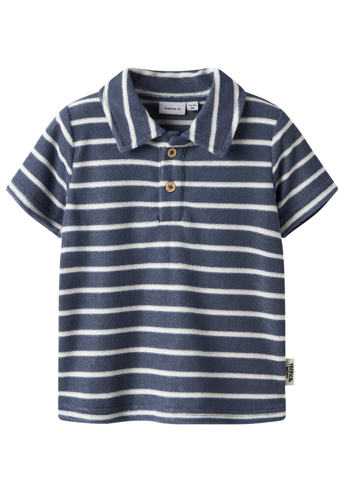 Name It NMMFINTI SS NREG TERRY POLO BOX Vintage Indigo
