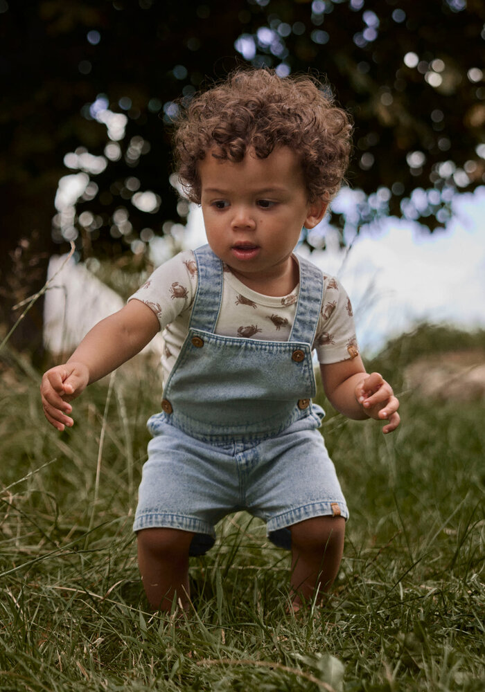 Lil' Atelier NBMFUNDA LOOSE SHORTALL 5552-FD LIL Medium Blue Denim