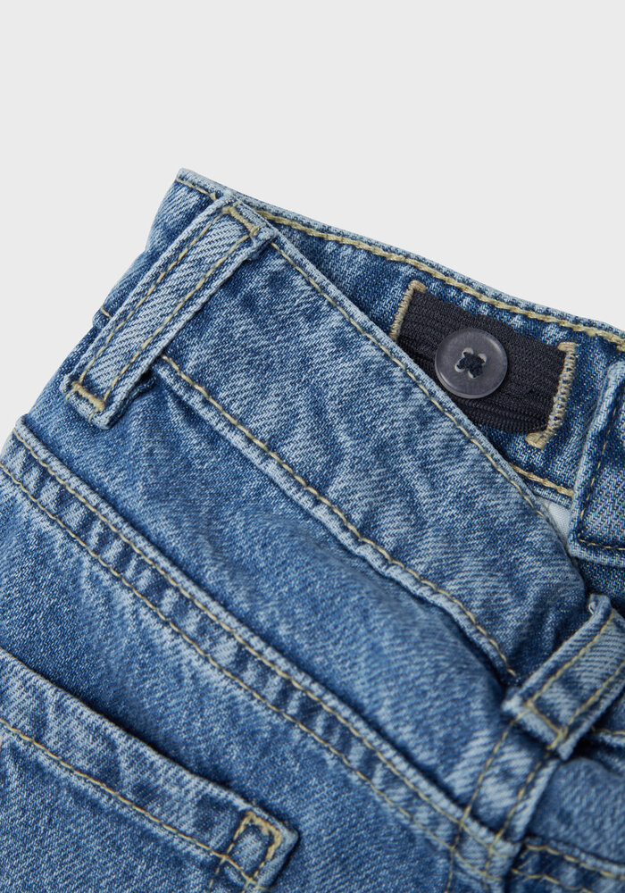 Name It NMFBELLA MOM EMB JEANS 3285-BE NOOS Medium Blue Denim BOWS