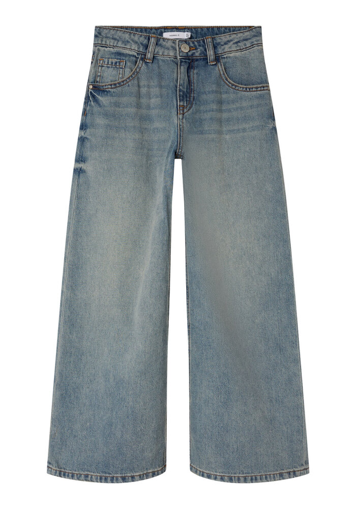 Name It NKFBELLA SKATER XWIDE JEANS 3111-ZA NOOS Vintage Medium Blue Denim