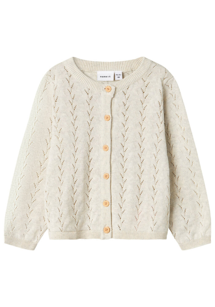 Name It NMFBANNI LS KNIT CARD NOOS Peyote Melange