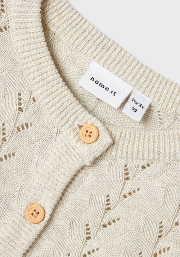 Name It NMFBANNI LS KNIT CARD NOOS Peyote Melange