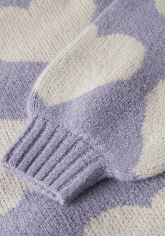 Name It NKFBRENA LS LOOSE KNIT Lavender Gray