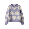 Name It NKFBRENA LS LOOSE KNIT Lavender Gray