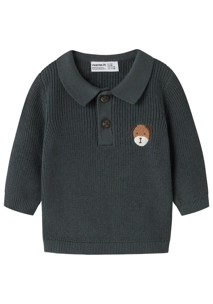 Name It NBMTANT LS KNIT POLO Urban Chic
