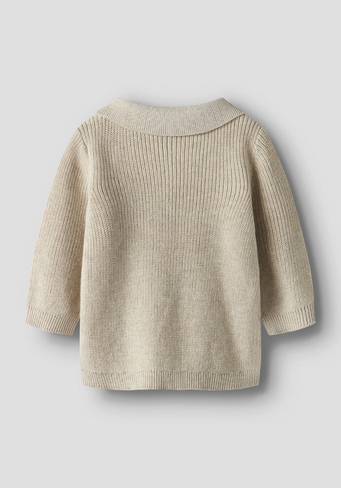 Name It NBMTANT LS KNIT POLO Peyote Melange