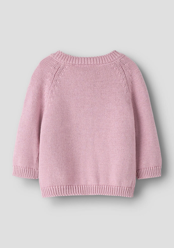 Name It NBFTIFLOW LS KNIT CARD Dawn Pink