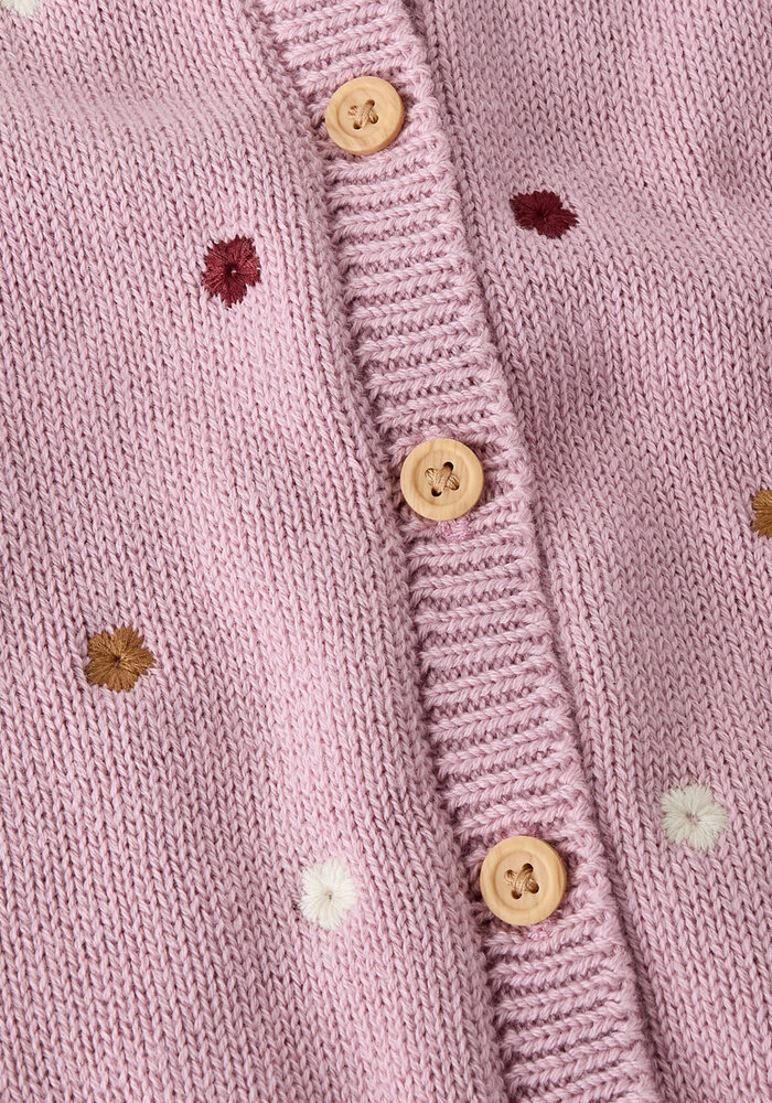 Name It NBFTIFLOW LS KNIT CARD Dawn Pink