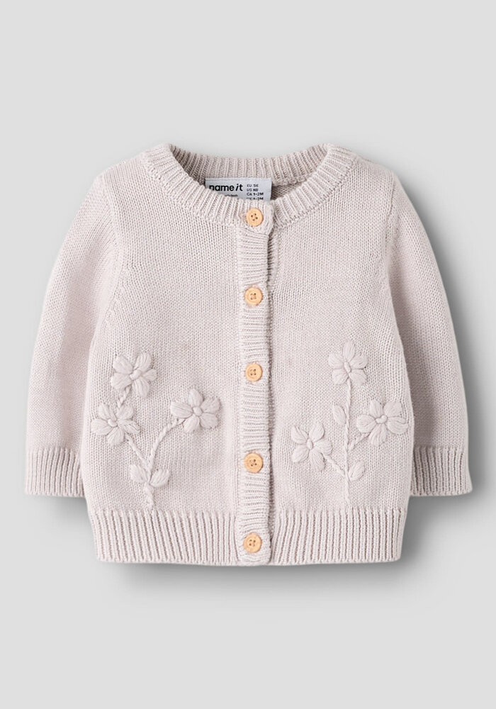 Name It NBFTOANA LS KNIT CARD Lilac Marble