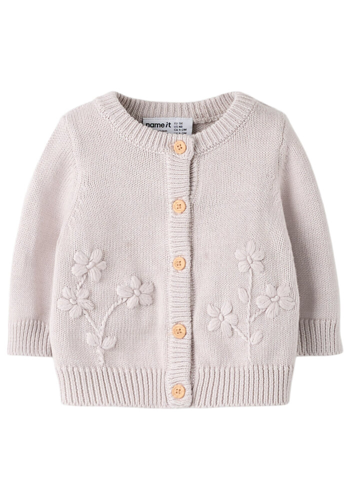 Name It NBFTOANA LS KNIT CARD Lilac Marble