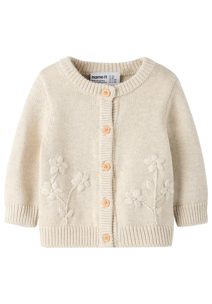 Name It NBFTOANA LS KNIT CARD Peyote Melange