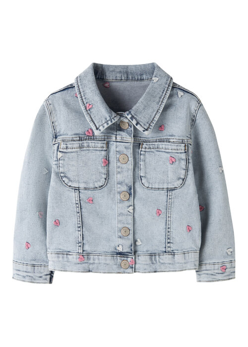 Name it Name It NMFELISA DNM EMB JACKET 2633-FR T Light Blue Bleached Denim