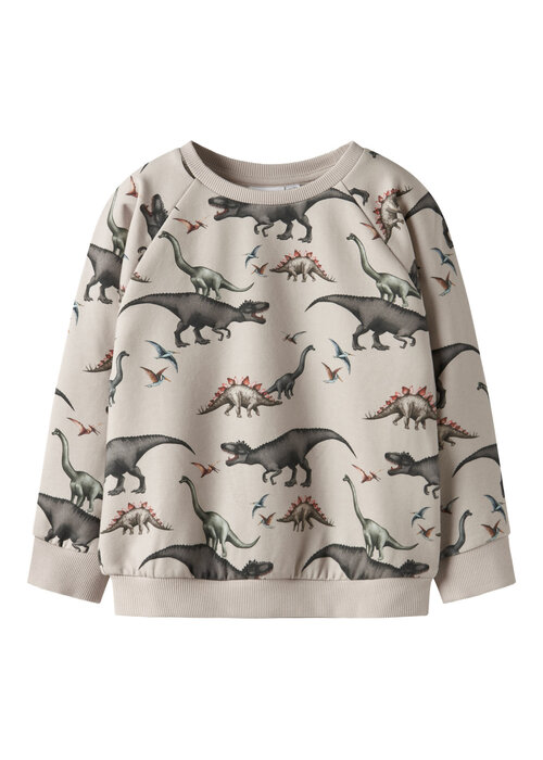 Name it Name It NMMBERTIL LS NREG SWEAT BRU Pumice Stone