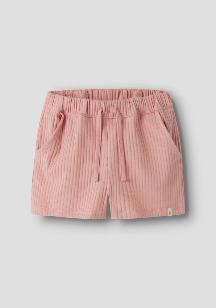 Lil' Atelier NMFSASELINE SHORTS LIL Rose Tan