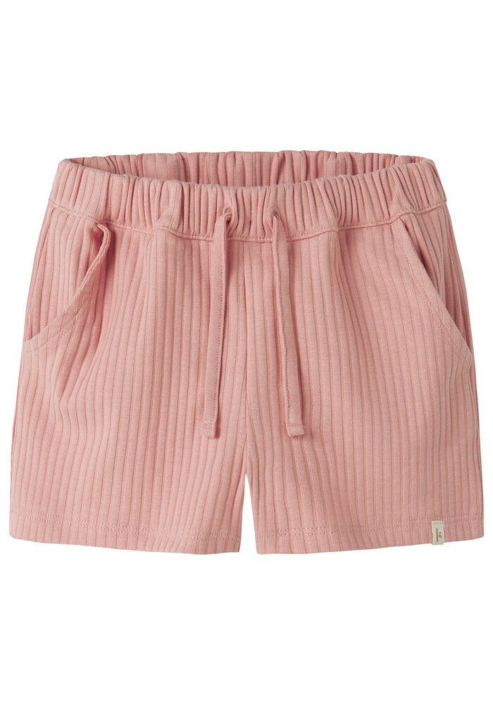 Lil' Atelier NMFSASELINE SHORTS LIL Rose Tan
