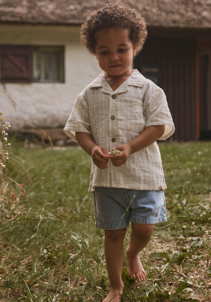 Lil' Atelier NMMFUNDA LOOSE DNM SHORTS  5552-FD LIL Medium Blue Denim