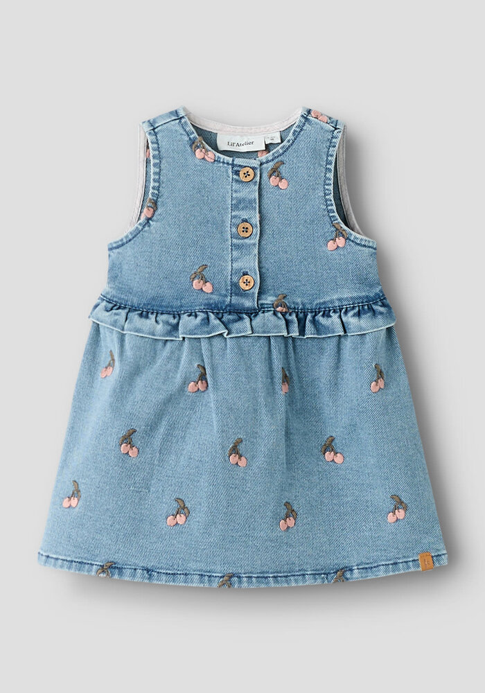 Lil' Atelier NBFDEVA DNM EMB SPENCER 2024-ES LIL Medium Blue Denim CHERRY