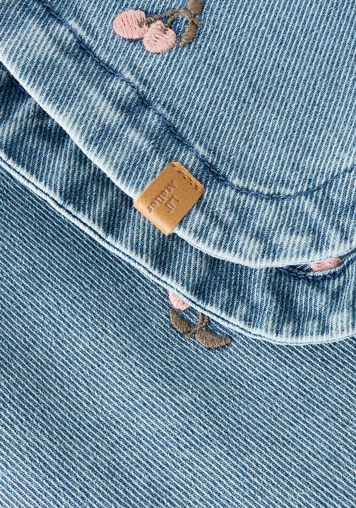 Lil' Atelier NBFDEVA LOOSE DNM EMB JACKET 2024-ES LIL Medium Blue Denim CHERRY