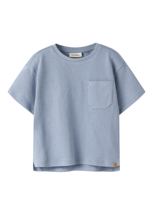 Lil' Atelier Lil' Atelier NMMDIAS LOP SS LOOSE SWEAT LIL Dusty Blue