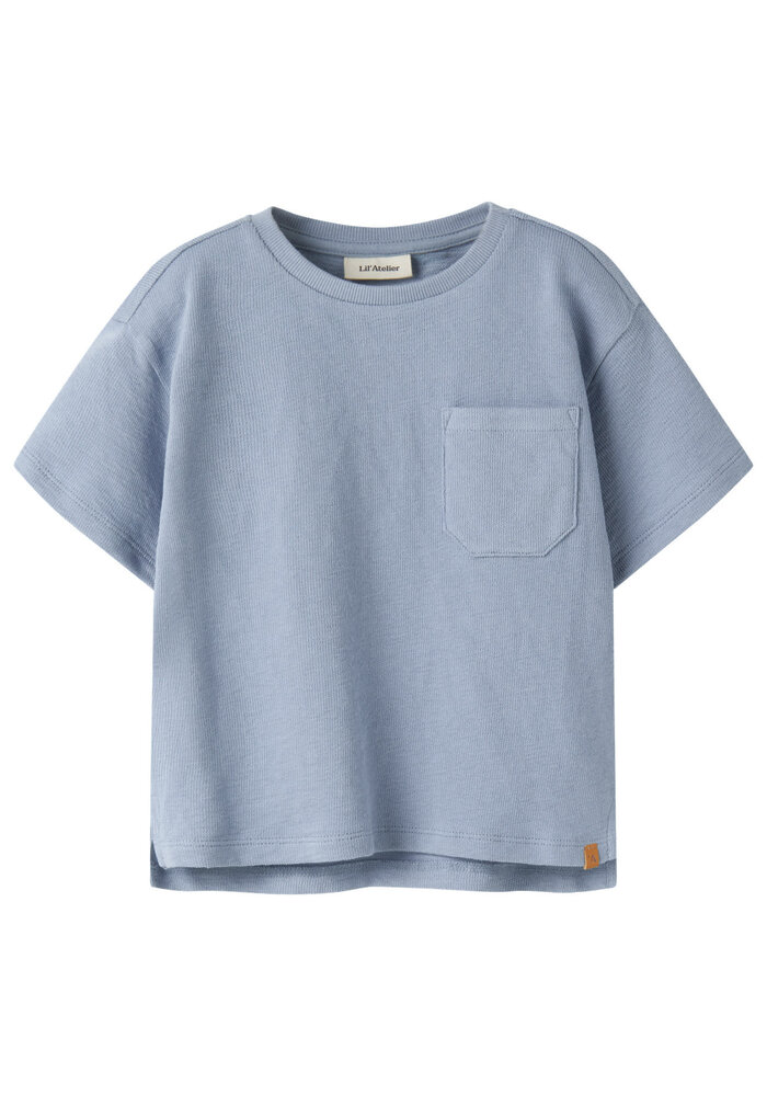 Lil' Atelier NMMDIAS LOP SS LOOSE SWEAT LIL Dusty Blue