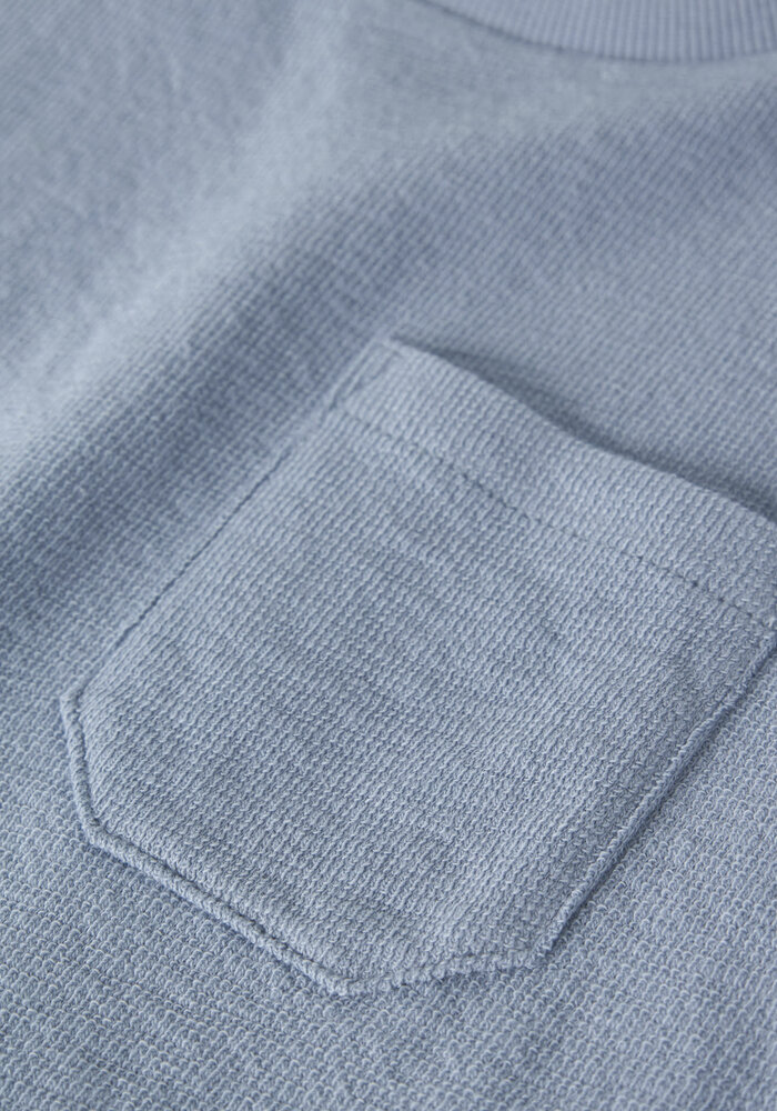 Lil' Atelier NMMDIAS LOP SS LOOSE SWEAT LIL Dusty Blue