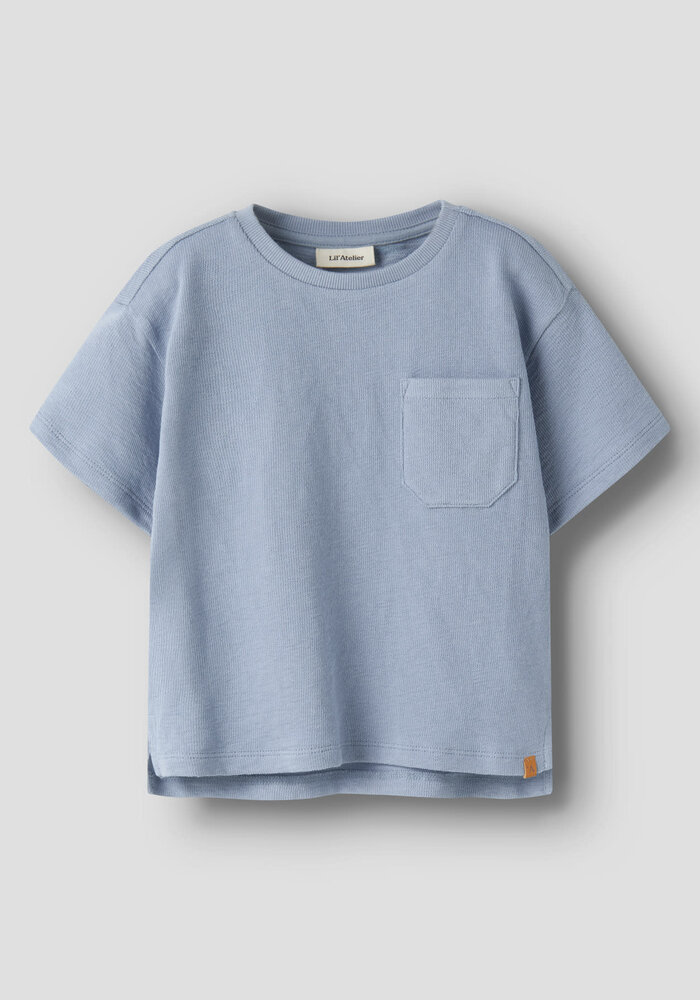 Lil' Atelier NMMDIAS LOP SS LOOSE SWEAT LIL Dusty Blue