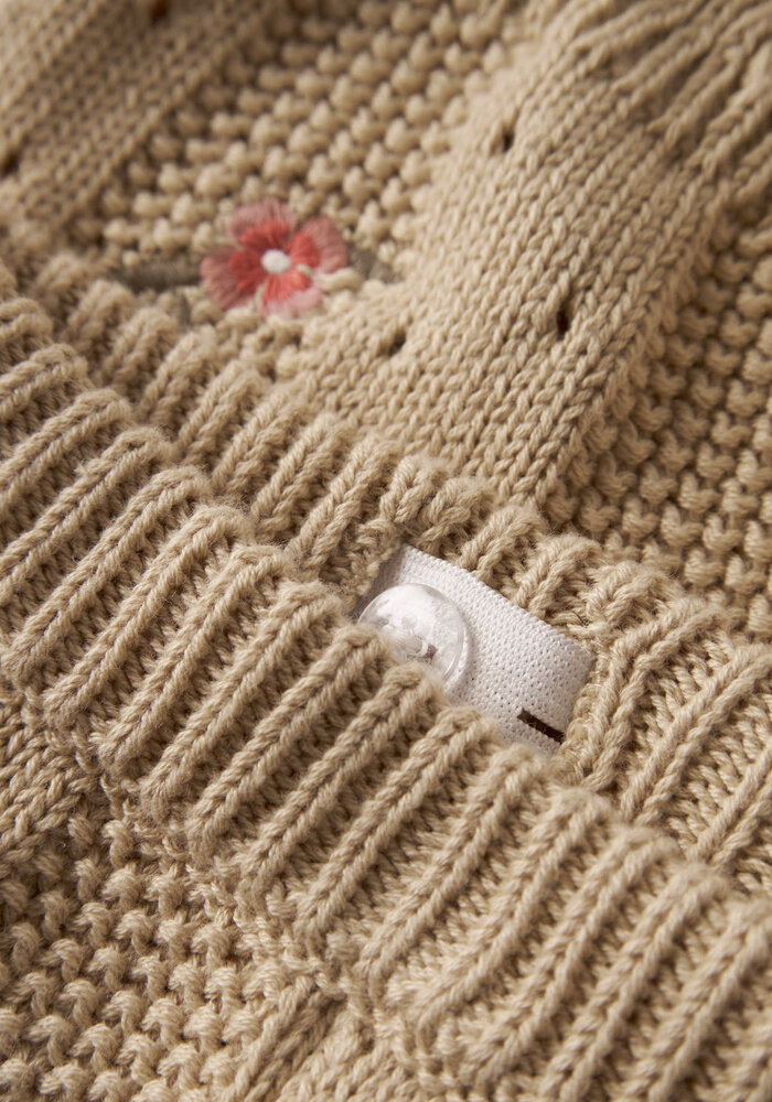 Lil' Atelier NMFHALYN WIDE KNIT SHORTS LIL Mojave Desert