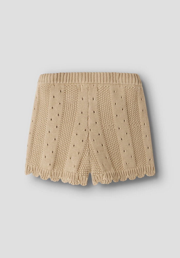 Lil' Atelier NMFHALYN WIDE KNIT SHORTS LIL Mojave Desert