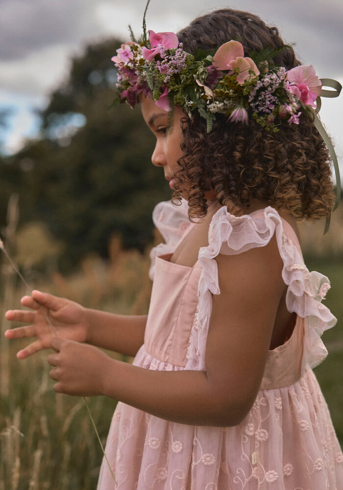 Lil' Atelier NMFFEYA SL TULLE DRESS LIL Peach Whip