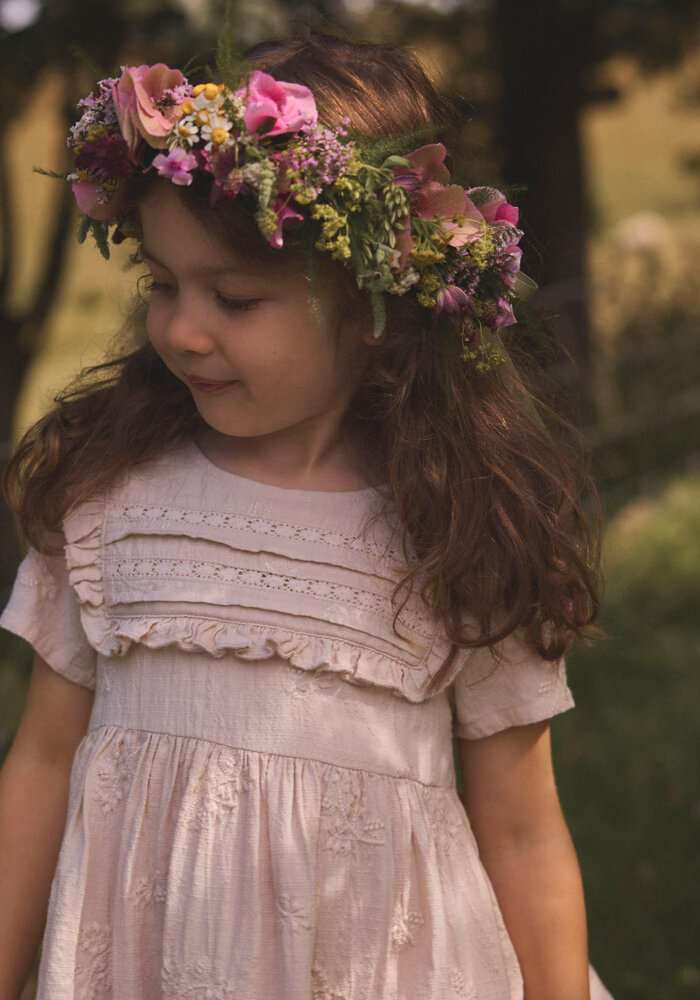 Lil' Atelier NMFFERONIA SS LOOSE DRESS LIL Pumice Stone