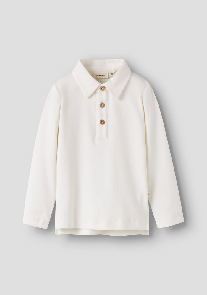 Lil' Atelier NMMFUNDO LS SLIM TOP LIL Coconut Milk