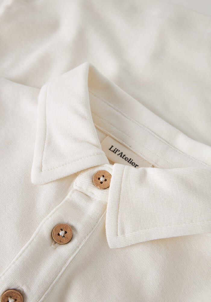 Lil' Atelier NMMFUNDO LS SLIM TOP LIL Coconut Milk