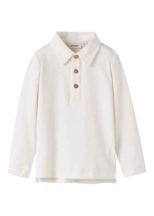 Lil' Atelier Lil' Atelier NMMFUNDO LS SLIM TOP LIL Coconut Milk