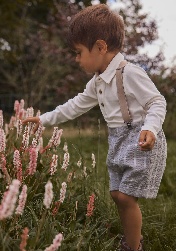 Lil' Atelier NMMFUNDO LS SLIM TOP LIL Coconut Milk