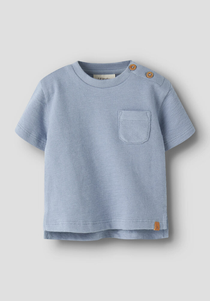 Lil' Atelier NBMDIAS LOP SS LOOSE SWEAT LIL Dusty Blue