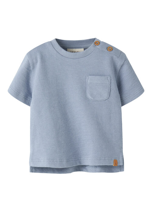 Lil' Atelier Lil' Atelier NBMDIAS LOP SS LOOSE SWEAT LIL Dusty Blue