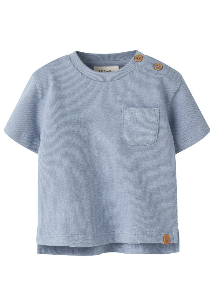 Lil' Atelier NBMDIAS LOP SS LOOSE SWEAT LIL Dusty Blue