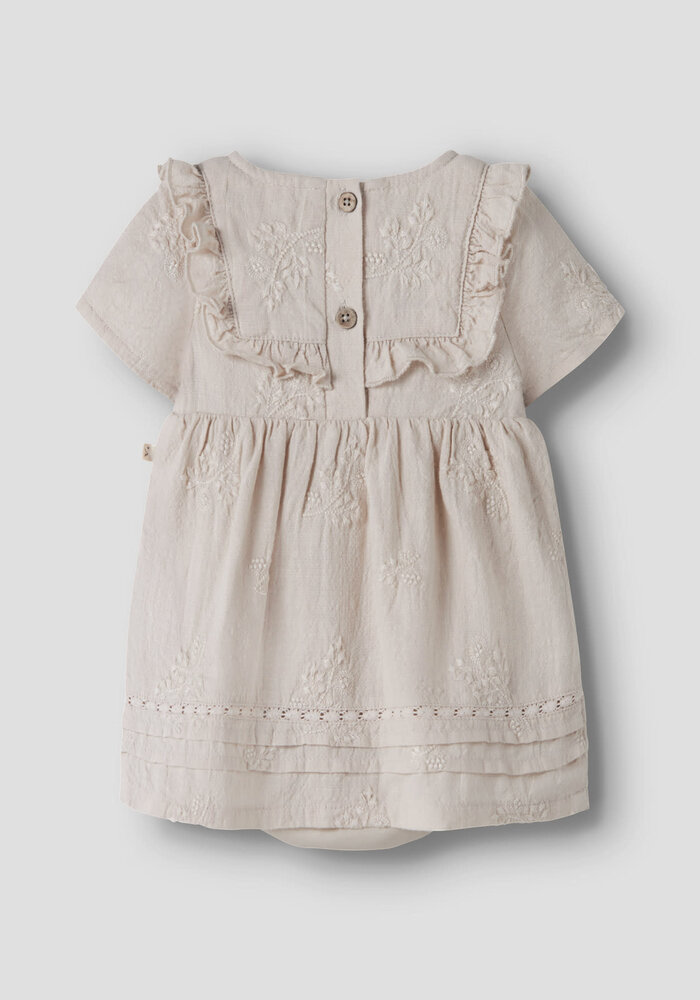 Lil' Atelier NBFFERONIA SS LOOSE BODY DRESS LIL Pumice Stone