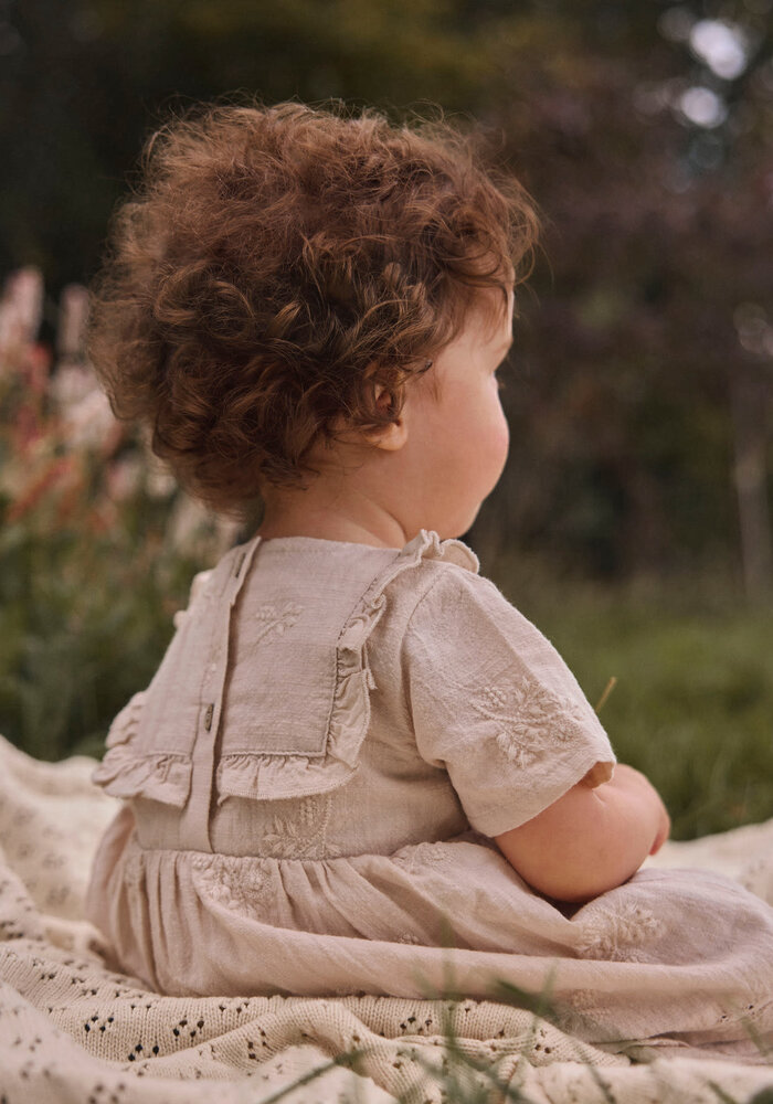 Lil' Atelier NBFFERONIA SS LOOSE BODY DRESS LIL Pumice Stone