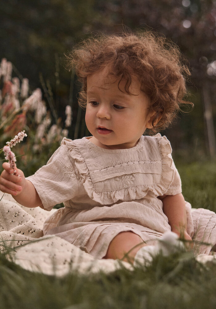 Lil' Atelier NBFFERONIA SS LOOSE BODY DRESS LIL Pumice Stone