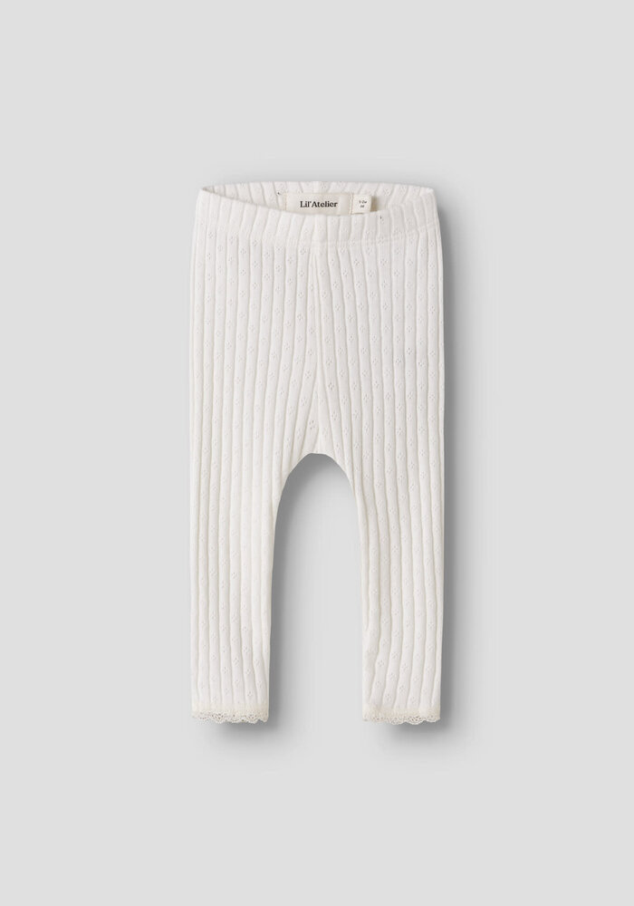 Lil' Atelier NBFHALDIS SLIM LEGGINGS LIL Coconut Milk