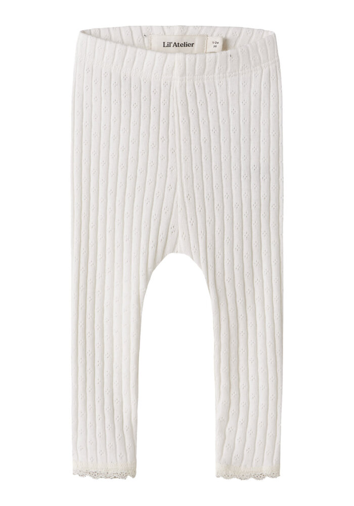 Lil' Atelier NBFHALDIS SLIM LEGGINGS LIL Coconut Milk