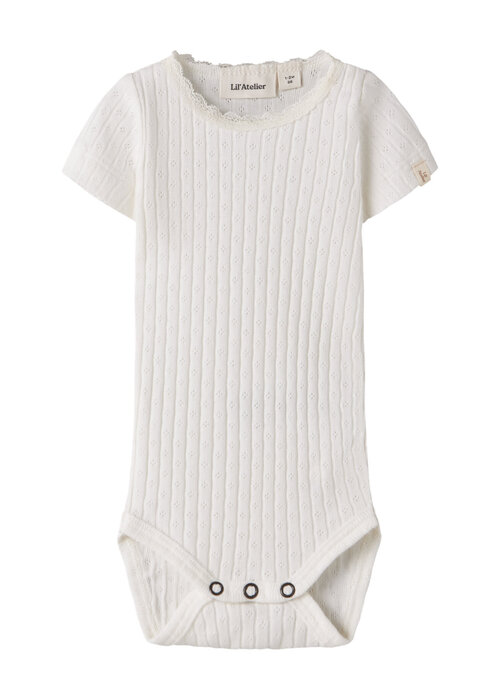 Lil' Atelier Lil' Atelier NBFHALDIS SS SLIM BODY LIL Coconut Milk